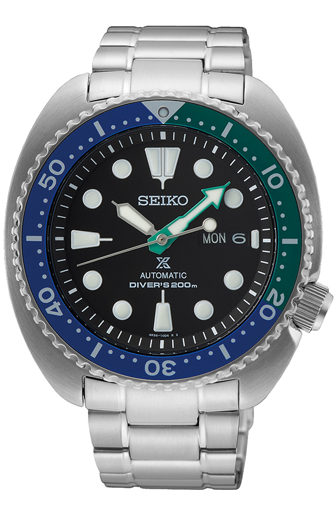 SEIKO Prospex Automatic Tropical Lagoon Special Edition Turtle Stainless Steel Bracelet SRPJ35K1